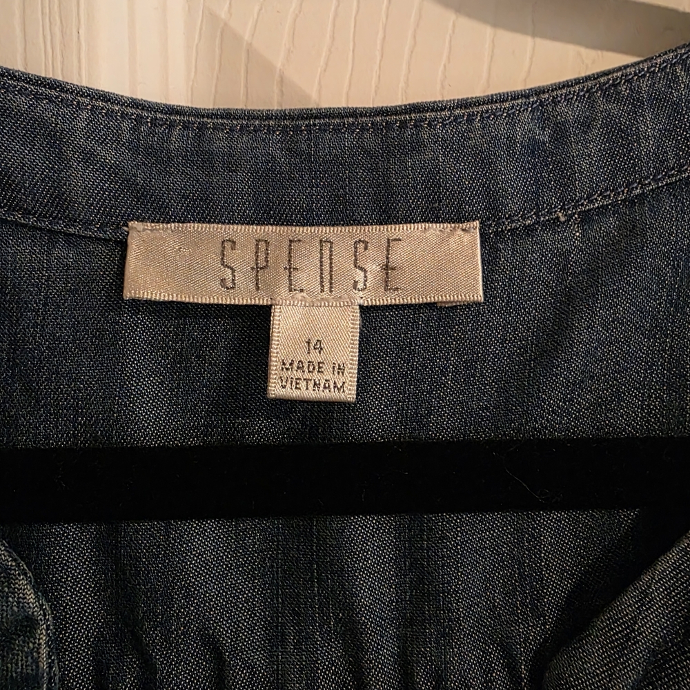 Spense Blue Denim Midi Dress - Picture 3 of 6